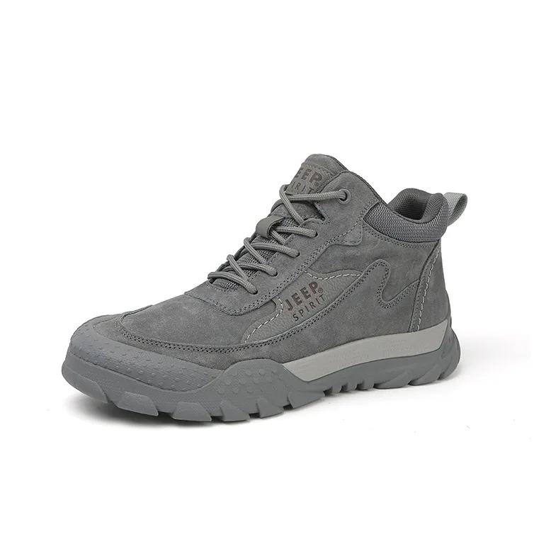 JEEP SPIRIT Waterproof, Abrasion Resistant, Slip Resistant Ankle Length Outdoor Boots Men's Gray-2