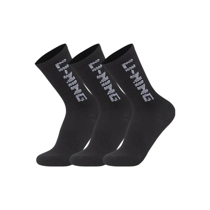 LiNing Mid Calf Socks Unisex 3 Pack Black-0