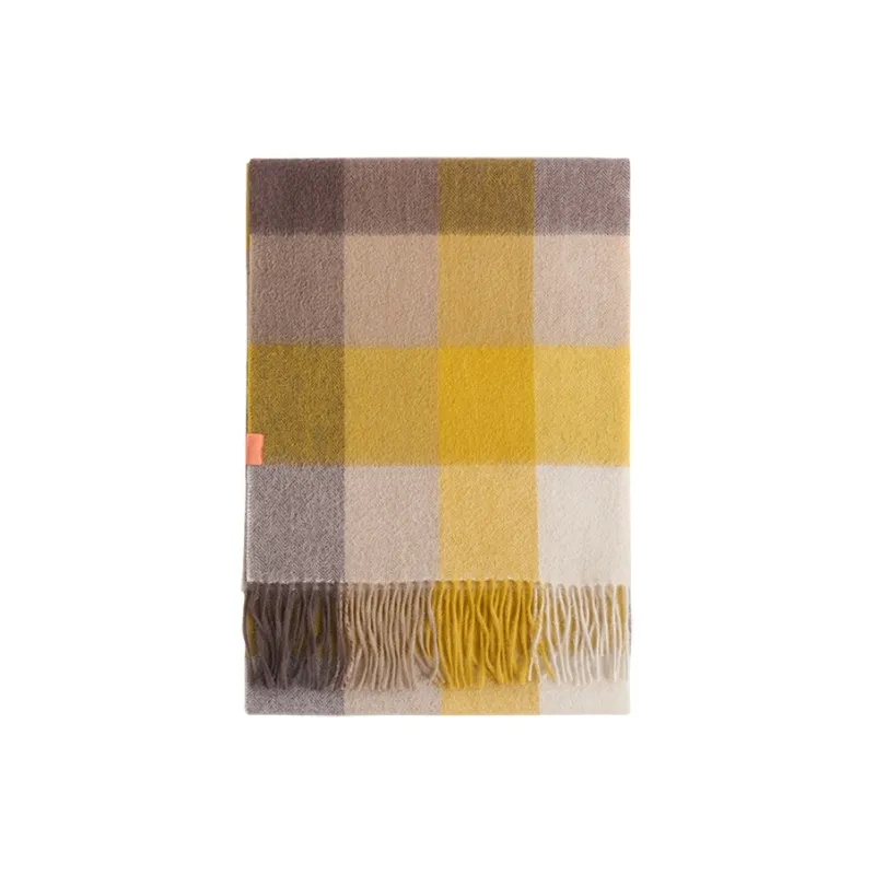 LOST PATTERN Cashmere Knit Scarves Women's Light Blue-6