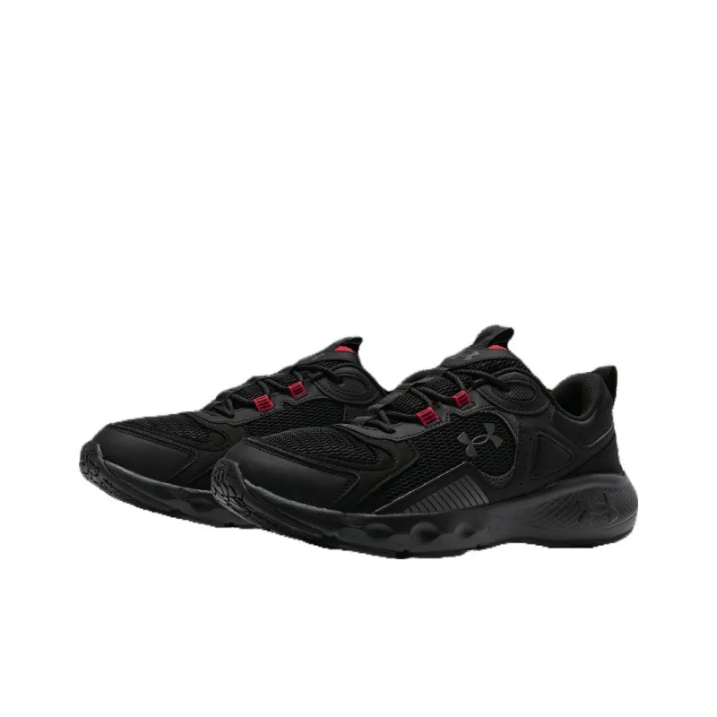 Under Armour Cushioning Wear Resistant Low Top Casual Running Shoes Men's Black-2