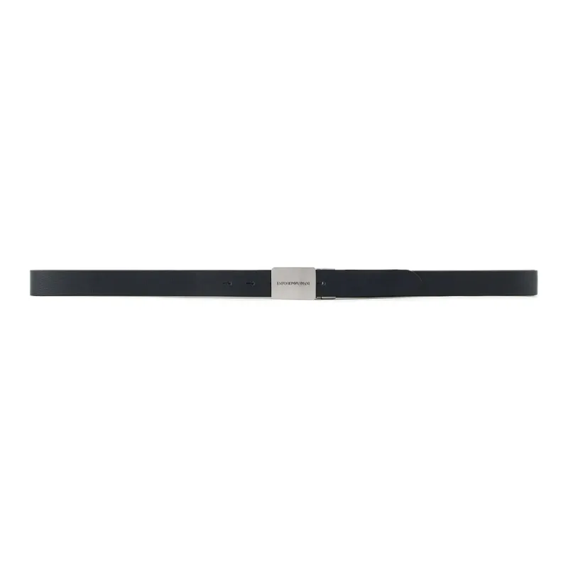 EMPORIO ARMANI Reversible Leather Belt With Logo Buckle-0