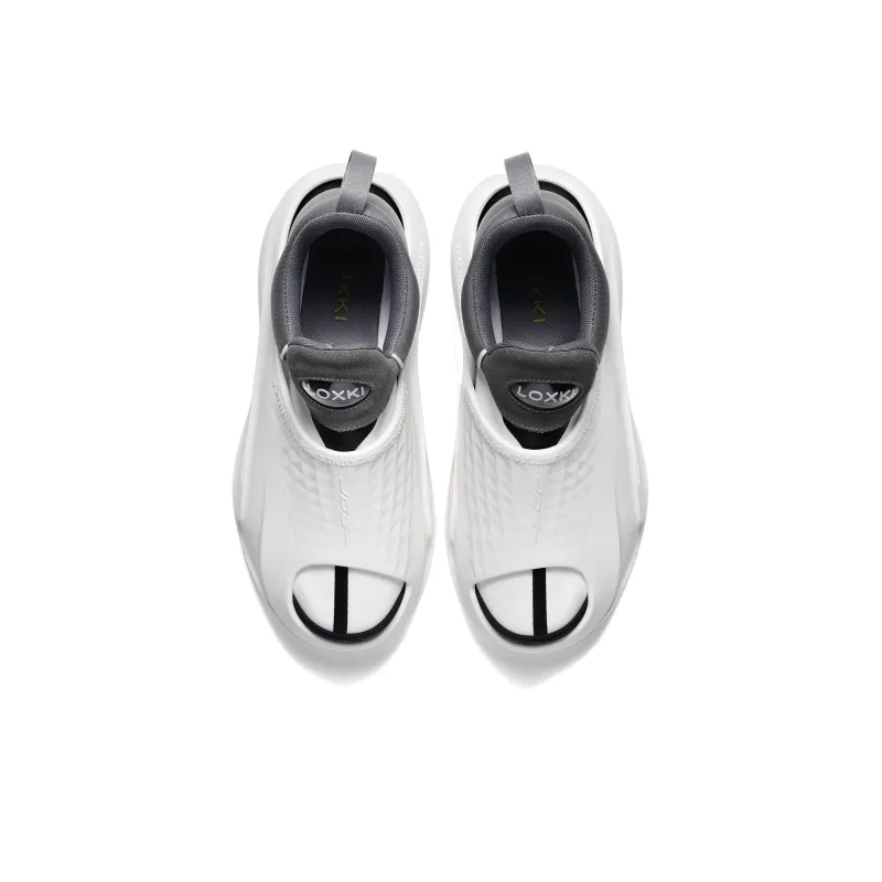 LOXKI Low Top Casual Shoes Unisex Black-9