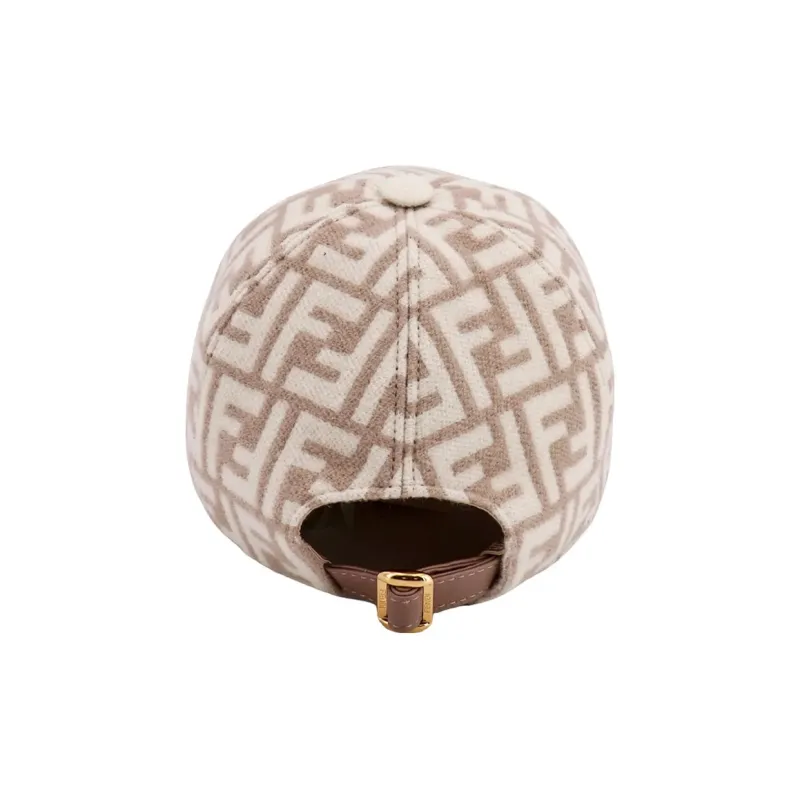 FENDI FF jacquard Wool Cap-2