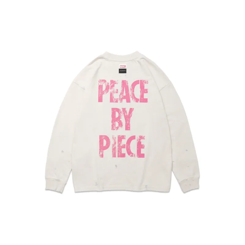 VESSEL X MARVEL Collaboration Collection Sweatshirt Unisex White-1
