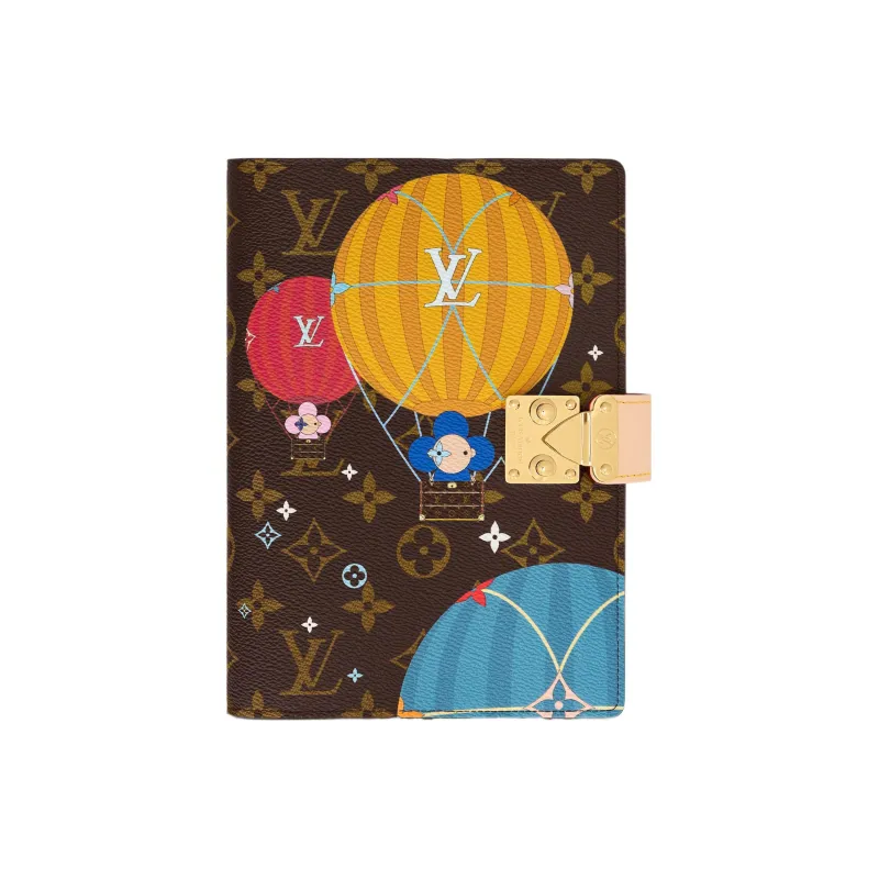 LOUIS VUITTON Coated Canvas Notebook Sleeve Bag Accessory Unisex Brown-0