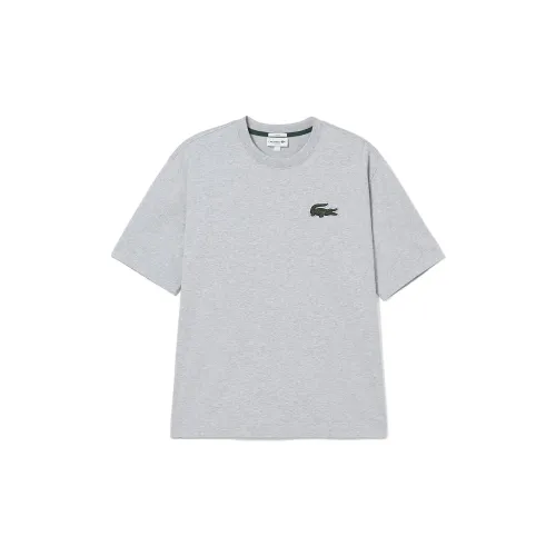 LACOSTE T-Shirts Unisex Silver Gray/CCA