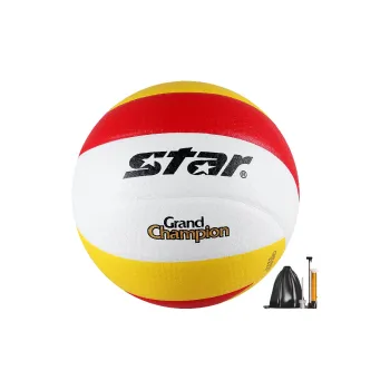 Star Microfiber PU Size 5 Ball Volleyball Unisex Yellow White Red