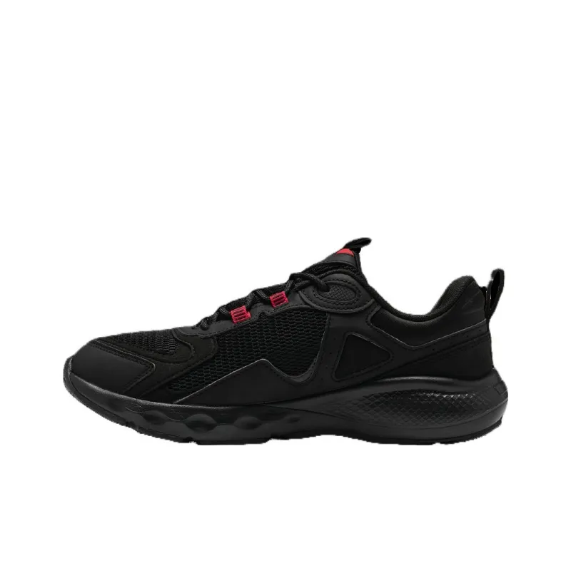 Under Armour Cushioning Wear Resistant Low Top Casual Running Shoes Men's Black-0
