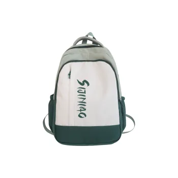 Deli Bear Nylon Backpack Unisex Black/Purple/Red/Orange/Green