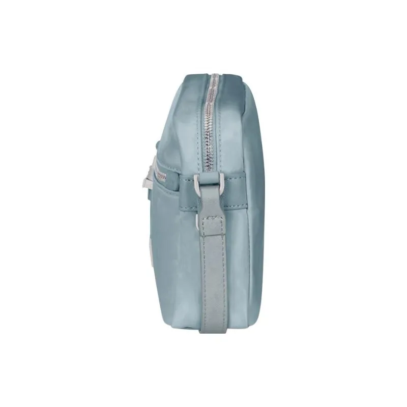 SAMSONITE Nylon Camera Bag Shoulder Bag Crossbody Bag Women's Gray Blue-4