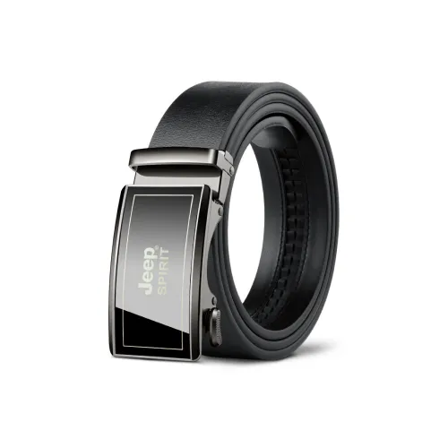 JEEP SPIRIT Automatic Buckle For Young And Middle-Aged Men Casual Cow Leather Leather Belts Men's Width 3.4cm
