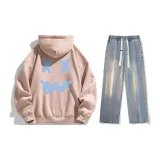 Set (Pink Tops+Vintage Blue Jeans)