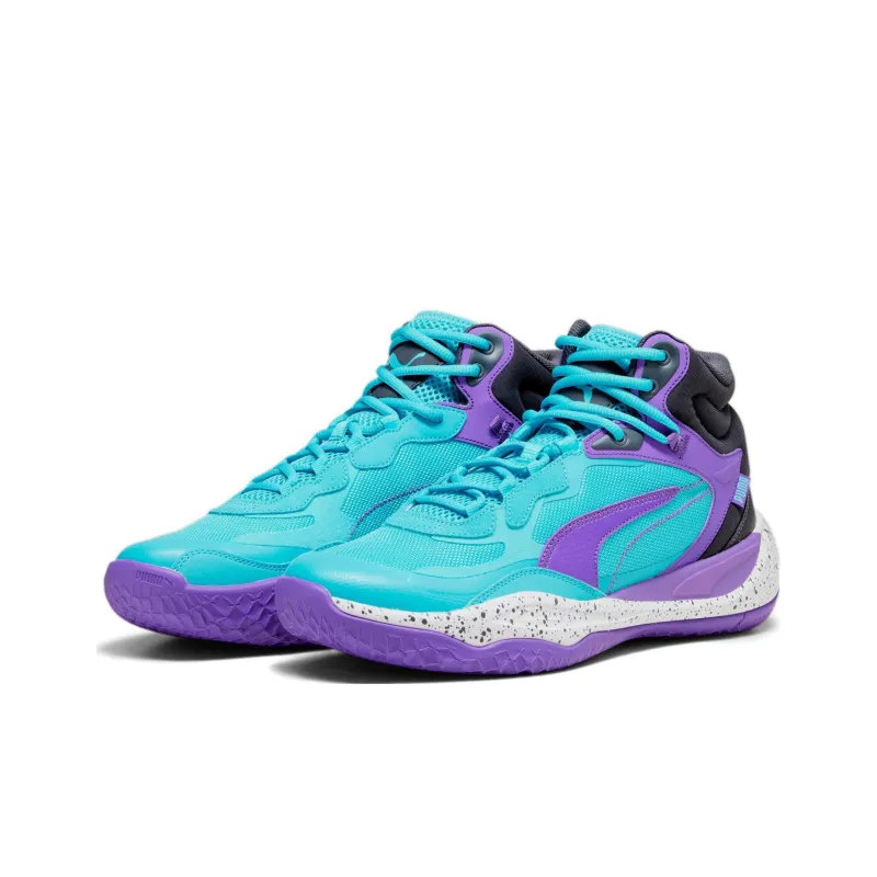 PUMA Playmaker Pro Mid 'Purple Glimmer Bright Aqua'-2