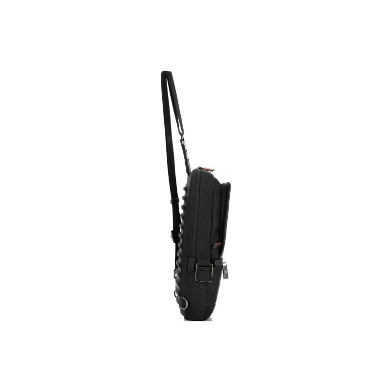 SAMSONITE VERON II Nylon And Leather Sling Bag Fanny Pack Shoulder Bag Crossbody Bag Men's Black-3