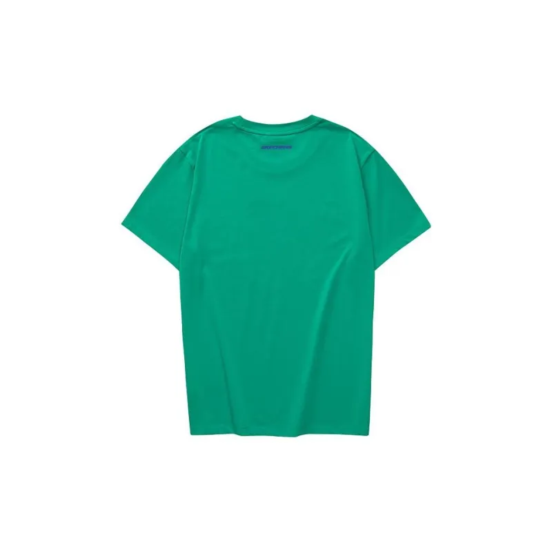 Skechers Colorful T Shirts Unisex Leaf Green-1