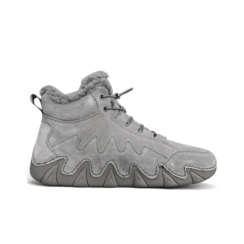 Jeep Warm And Wear Resistant Short Snow Boots Men's Gray-1