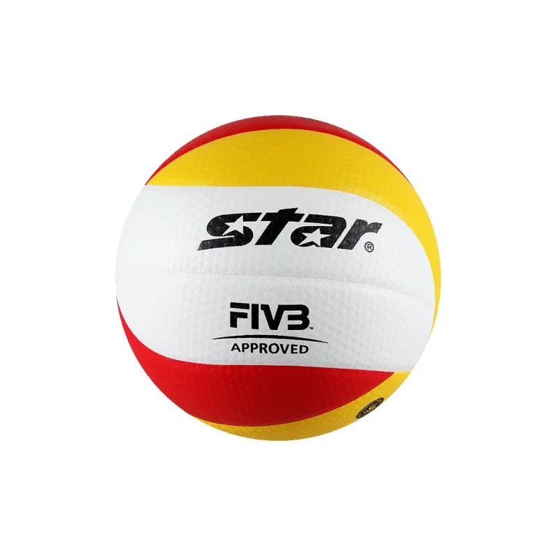 Star Microfiber PU Size 5 Ball Volleyball Unisex Yellow White Red-1