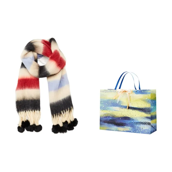 MUYKUY Knit Scarves Unisex-0