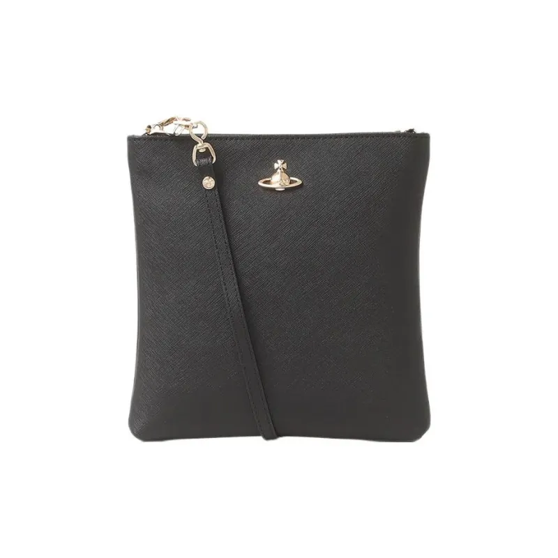 Vivienne Westwood SQUIRE Cow Leather Crossbody Bag, Shoulder Bag Women's Black-0