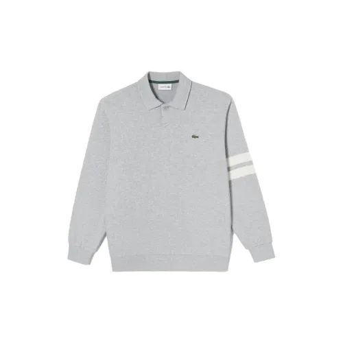 LACOSTE Polo Shirts Men Gray