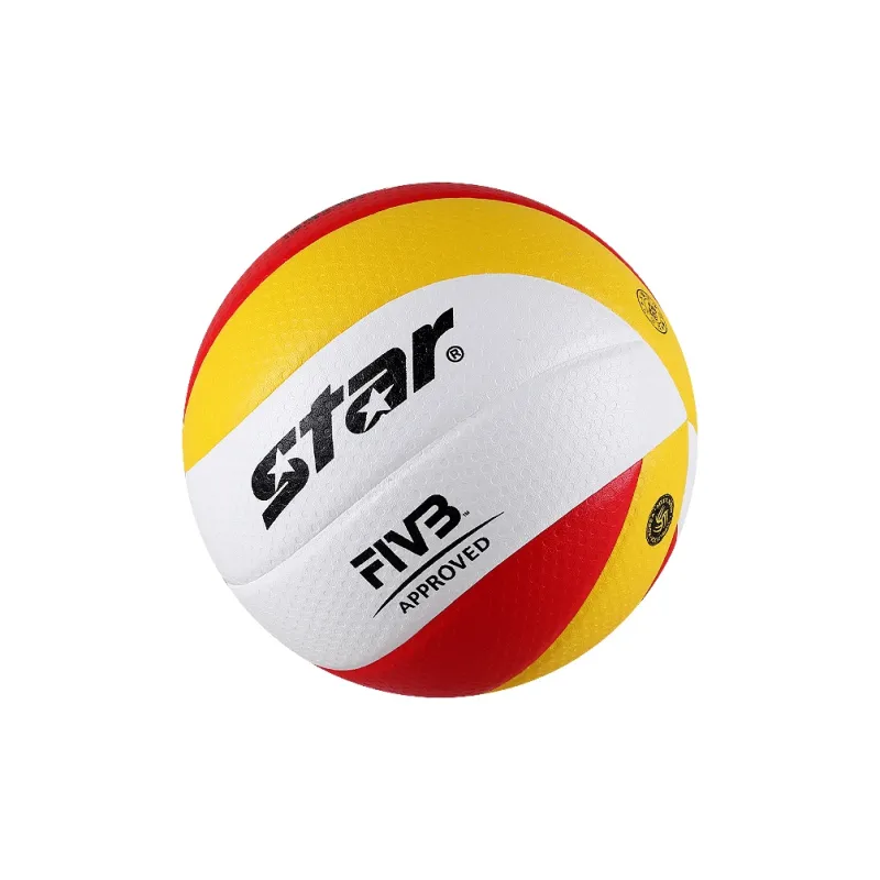Star Microfiber PU Size 5 Ball Volleyball Unisex Yellow White Red-4