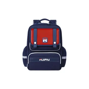 RUIPAI Lightweight Polyester Backpack Regular Unisex Red/Blue