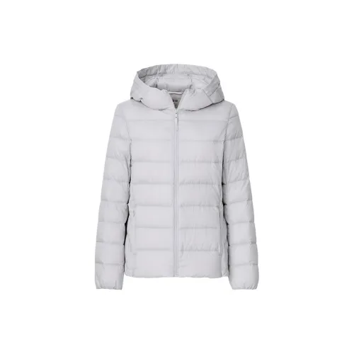 UNIQLO Down Jackets Women's Light Gray