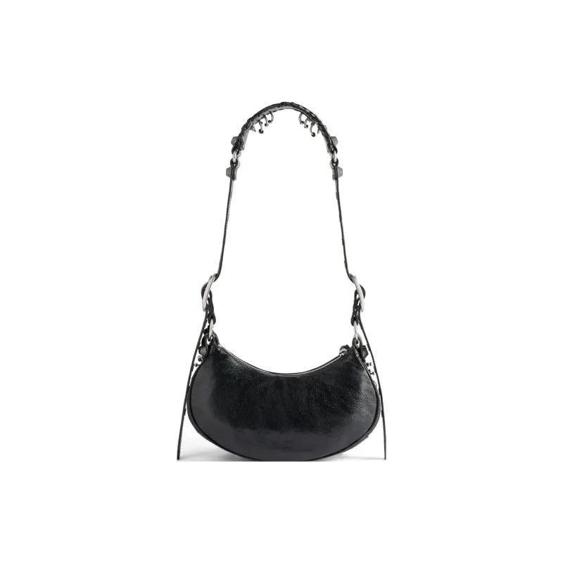 Balenciaga Le Cagole Xs Shoulder Bag With Piercing Black-3