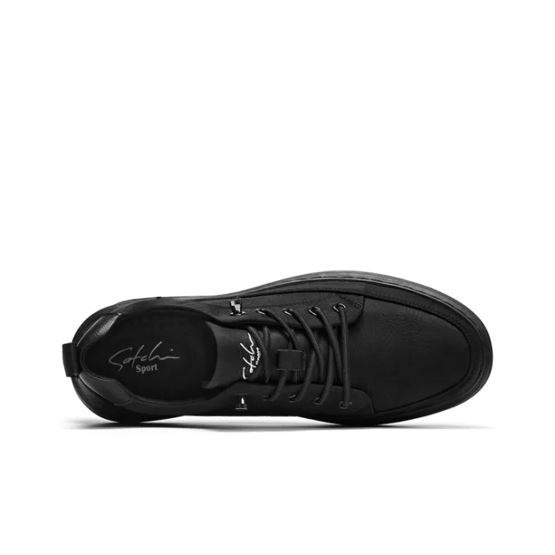 SATCHI SPORT Summer Outwear Style Abrasion Resistant Slip Resistant Commute Casual Shoes Men's Black-2
