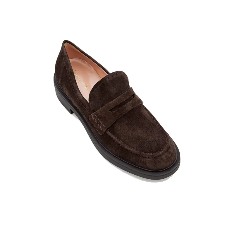 GIANVITO ROSSI Harris Round-toe Loafers-6