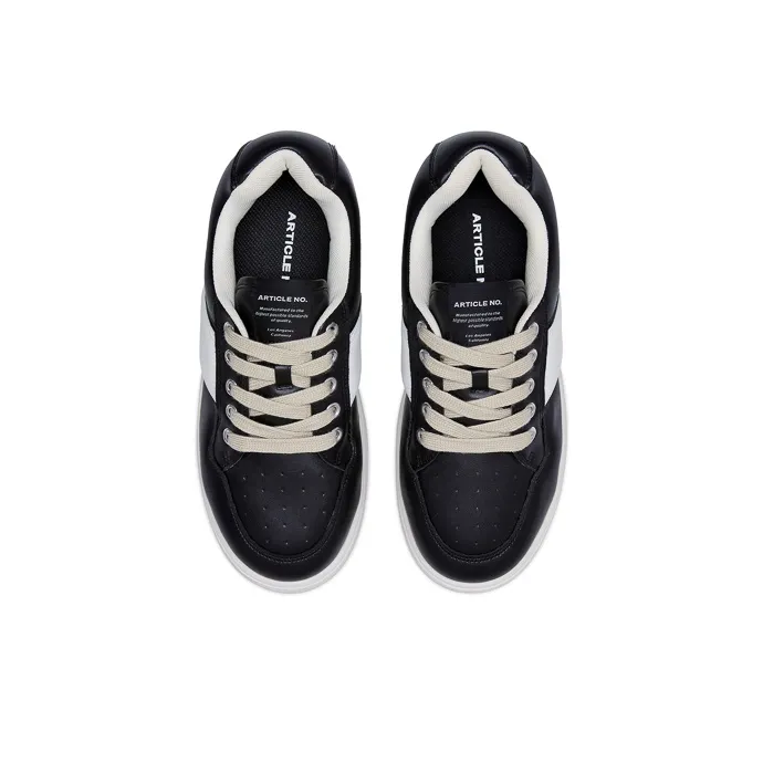 ARTICLE NO. 051X Low Top Skateboard Shoes Unisex Black And White Oreo-2