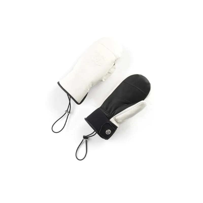 CHANEL Gloves Women's Black White-0