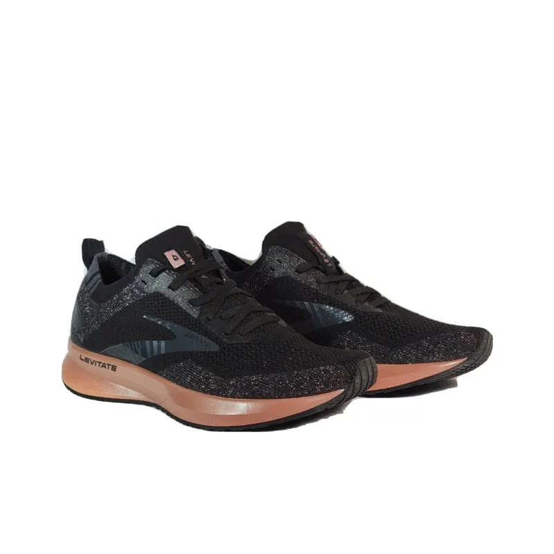 Brooks Levitate 4 Cushioning, Wear Resistant Low Top Casual Running Shoes Women's Black Gray-3