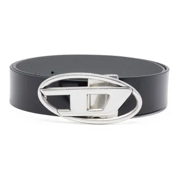 DIESEL 1DR Logo buckle Leather Belt
