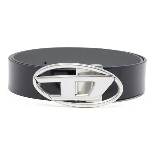 DIESEL 1DR Logo buckle Leather Belt