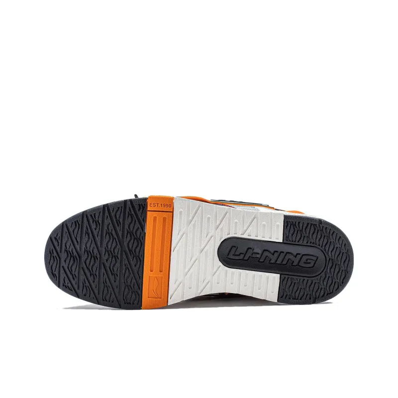 LINING Journey V2 Skateboard Shoes Men Low Top Ecru/Black/Gray-6
