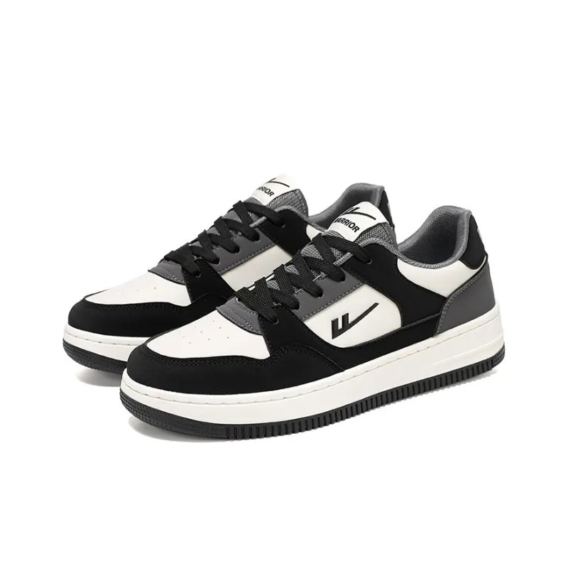 Warrior Air Force 1 Lightweight Low Top Skateboard Shoes Unisex Beige Black-2