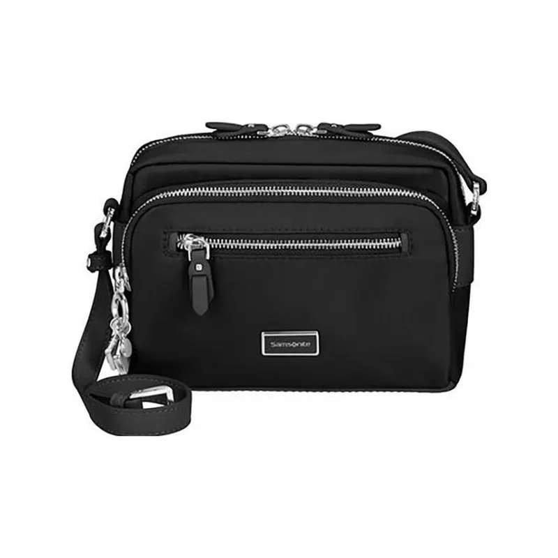 SAMSONITE Nylon Camera Bag Shoulder Bag Crossbody Bag Small Size Men's Black-0