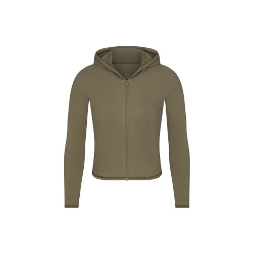 Skims Sweatshirts Women's Earth Brown/ARMY MULTI