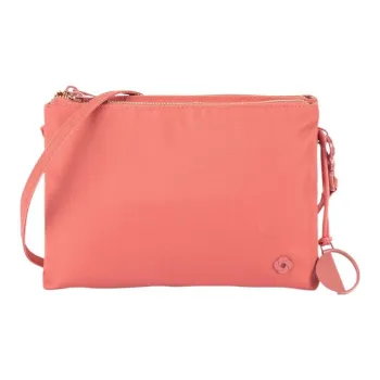 SAMSONITE Nylon Envelope Bag Shoulder Bag Crossbody Bag Medium Size Women's Coral Red