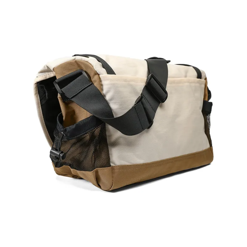 KONADCT Nylon Messenger Bag Commute Bag, Shoulder Bag, Crossbody Bag Large Size Unisex Khaki-4