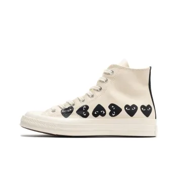 Converse Chuck Taylor All Star 70 Hi Comme Des Garcons PLAY Multi Heart Milk