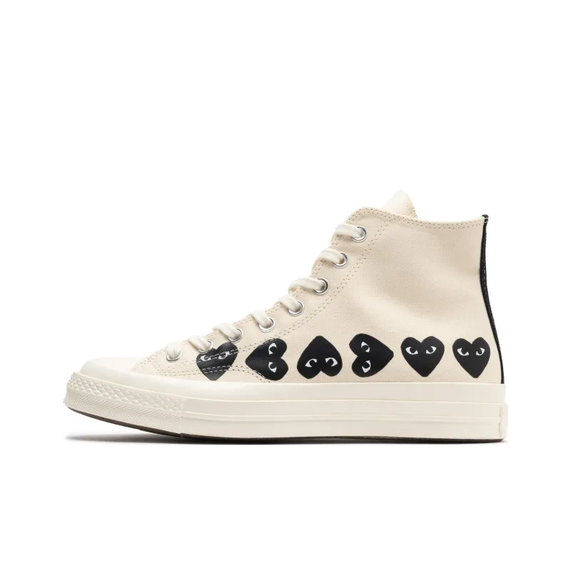 Converse Chuck Taylor All Star 70 Hi Comme Des Garcons PLAY Multi-Heart Milk-0