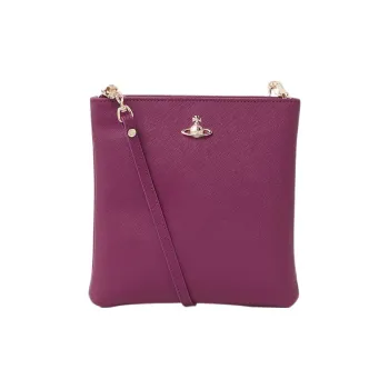 Vivienne Westwood Queen Mother Of The West SQUIRE Cow Leather Crossbody Bag Shoulder Bag Women's Purple