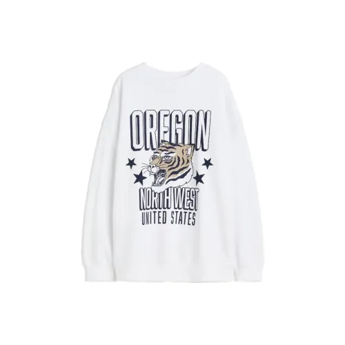 H&M Sweatshirts Women's White/Oregon