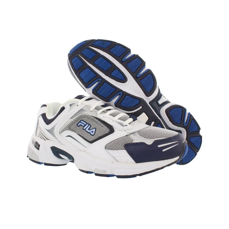 FILA Memory Decimus Cushioning Wear-Resistant Low-Top Casual Shoes Men's Blue White-3
