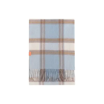 LOST PATTERN Cashmere Knit Scarves Women's Light Blue
