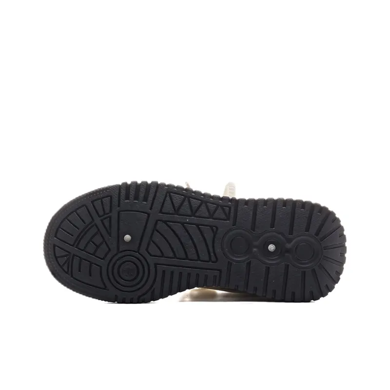 Warrior Warrior Wear Resistant Slip Resistant Low Top Skateboard Shoes Women's Beige Black-4