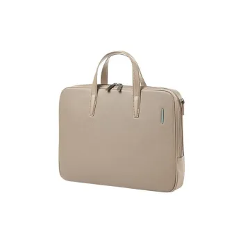 SAMSONITE Polyurethane Briefcases Handbags Regular Unisex Light Brown
