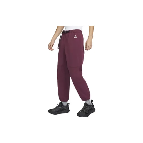 Nike ACG Knitted Sweatpants Men Burgundy